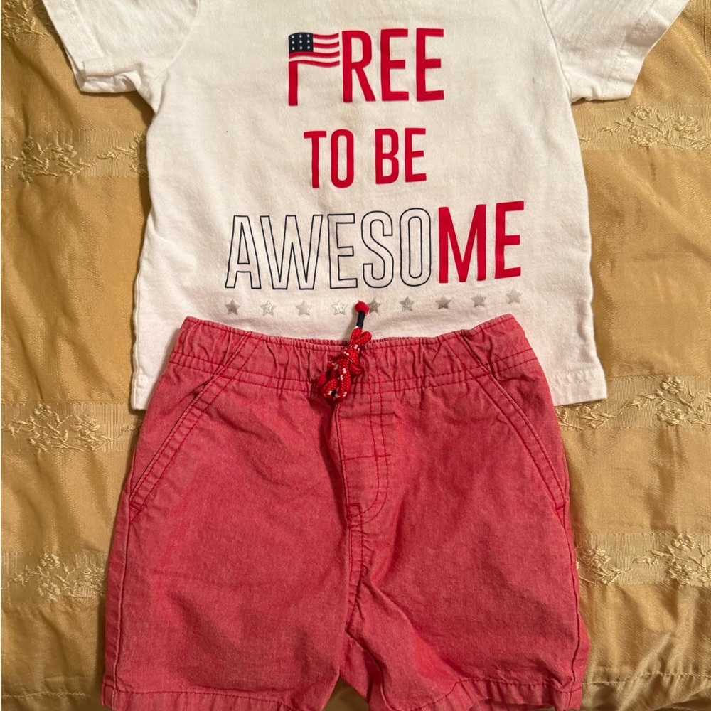 Cat & Jack Patriotic Outfit